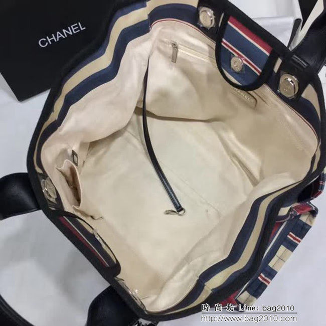 香奈兒CHANEL 66941 2018最新款大號沙灘牛仔帆布包 經典旅遊購物袋系列專櫃爆款DSC1157